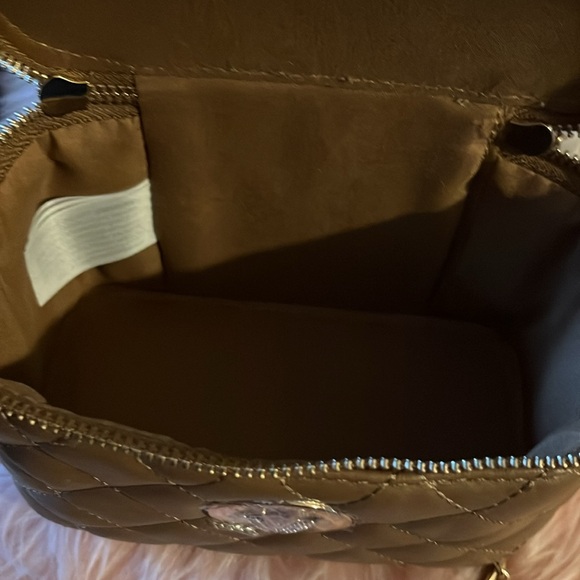 Valentio Orlandi Mini Square Train-case handbag Brown Color🌺 - Picture 11 of 14